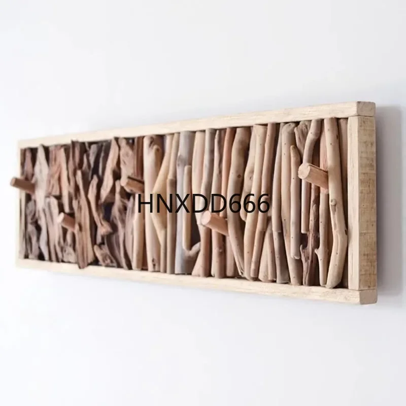 

New Handmade Coat Rack Creative Coat Hook Wall Hanging Wood Bedroom Entrance Door Hat Storage Rack European Wall Home Decoration