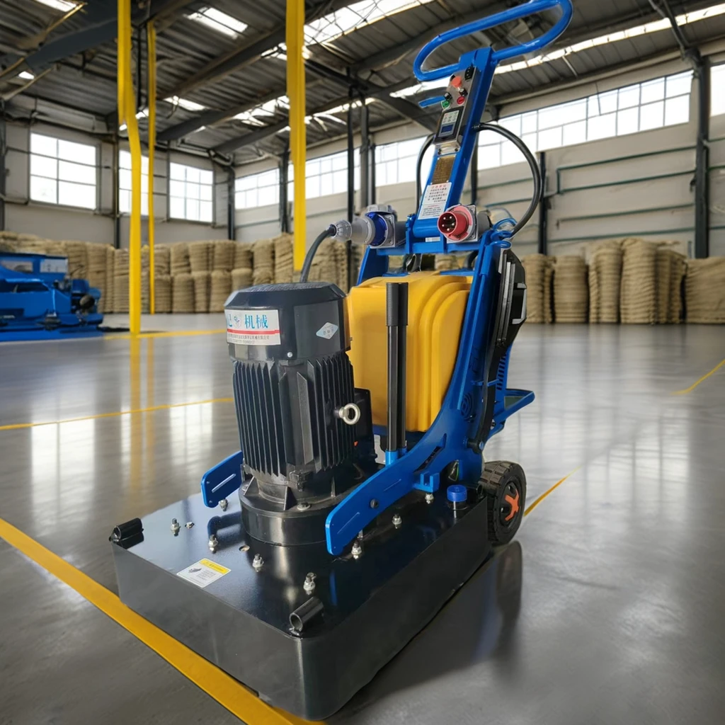 Industrial 760MM Walk Concrete Floor Polishing Grinding Machine Semi-Automatic Marble Granite Terrazzo Epoxy Coating Motor