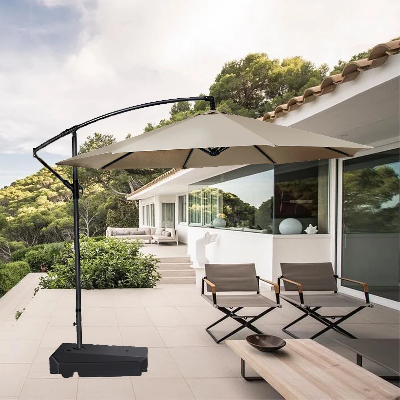 Cheap Price Modern Waterproof Outdoor Furniture Resort Swimming Pool Banana Beach Patio Garden Sun Umbrella for Hotel & Park Use