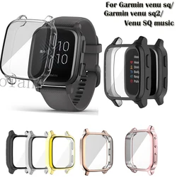 Pełne etui ochronne do Garmin Venu SQ /venu sq / venu sq muzyka Smart Screen Protector Akcesoria Poszycie miękkiego TPU