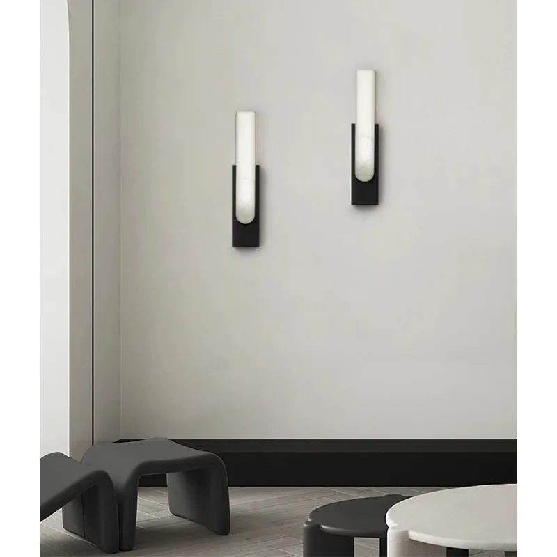 

Modern simple marble wall lamp living room light luxury hotel lobby decoration aisle staircase lamp bed and breakfast bedroom
