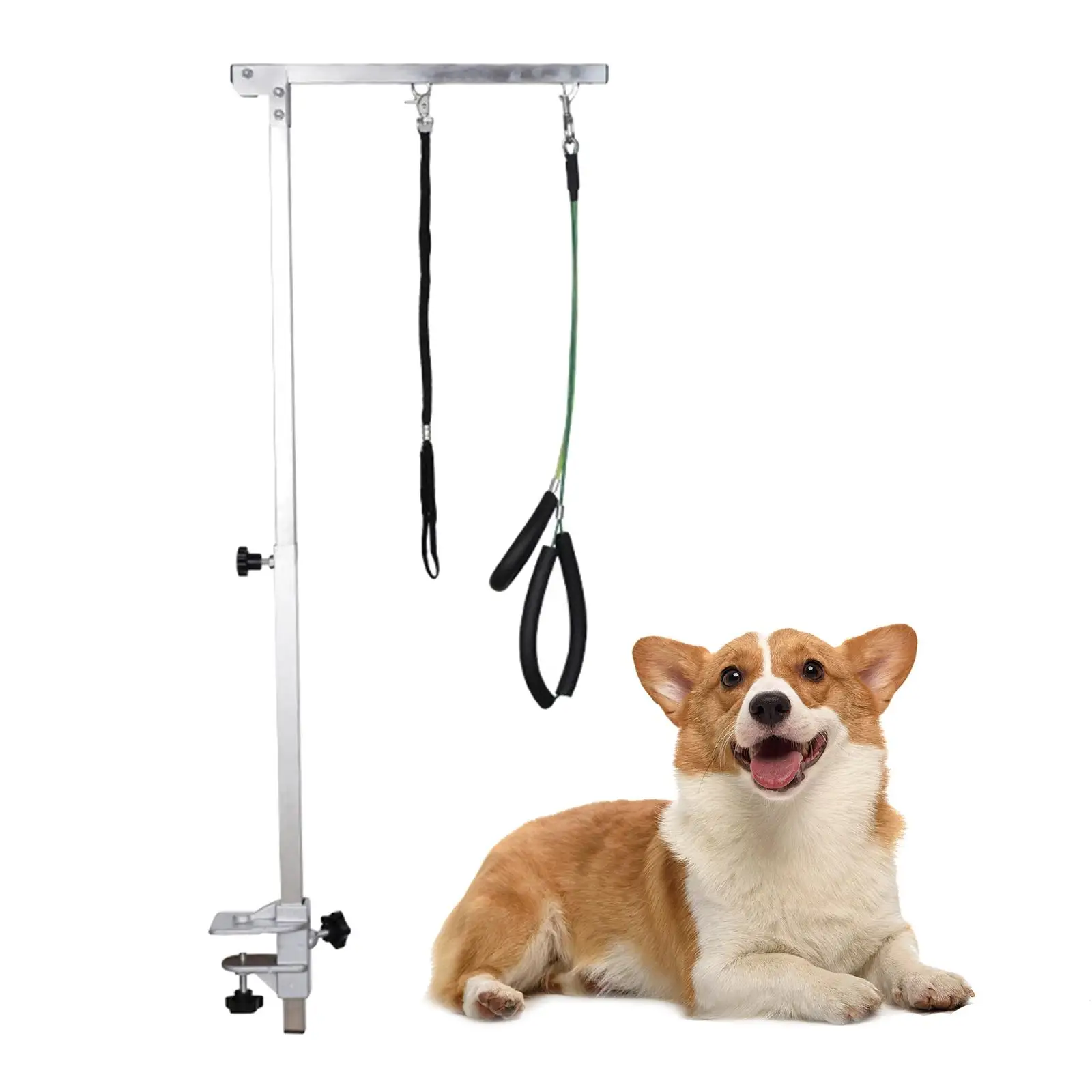 Portable Stainless Steel Folding Grooming Table Bracket Pet Dog Grooming Table Bracket Arm Adjustable with Clamps