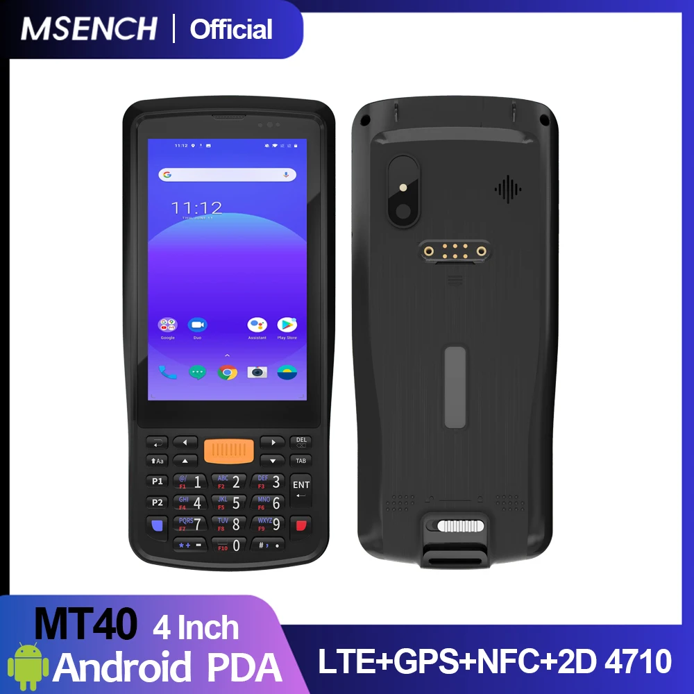 

MSENCH 4-дюймовый портативный КПК 4G + 64G Android11 сборщик данных 1D2D сканер штрих-кода считыватель QR-кода IP67 водонепроницаемый промышленный планшет