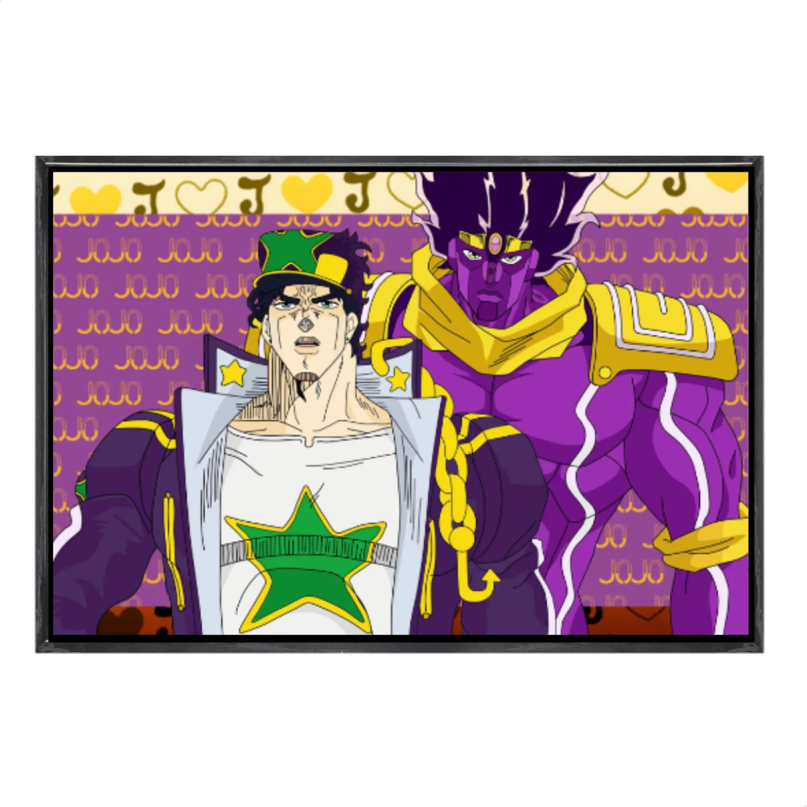 

Японская манга «Невероятные приключения Джоджо», многоразмерный холст, постер в двойной рамке, настенное искусство, домашний декор, домашний декор