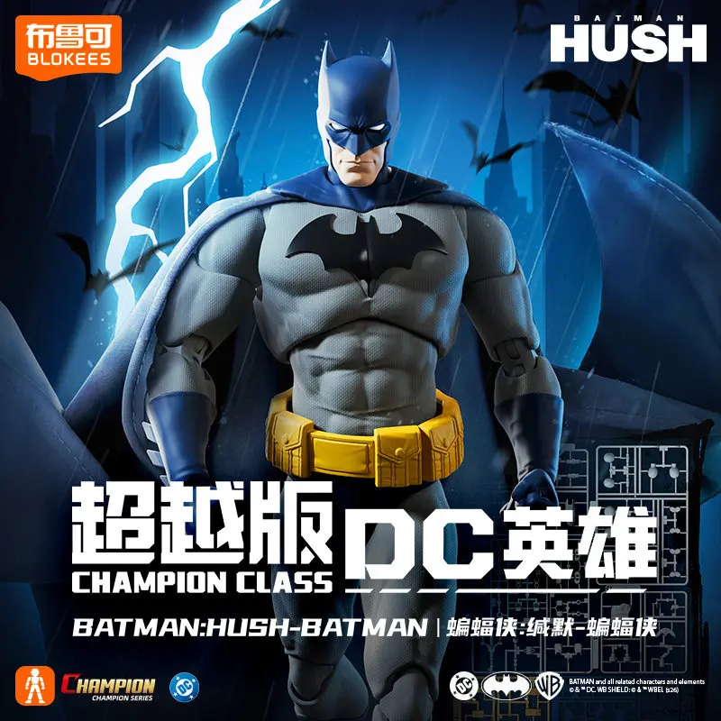 Genuine Blokees Hush Batman Action Figure DC Heroes Toys Hush Catwoman Champion Class Assembly Model Kit Gifts