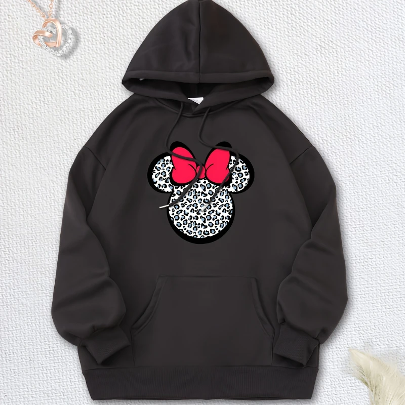 

Disney Cartoon Mickey Print Casual Women's Hoodie Aesthetic Y2k Clothes Streetwear Women