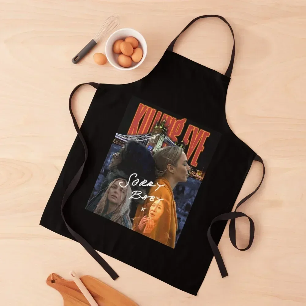 

Killing Eve sorry baby Apron kitchen item kitchen girl Kitchen Accessories 2022 Home Cleaning Apron