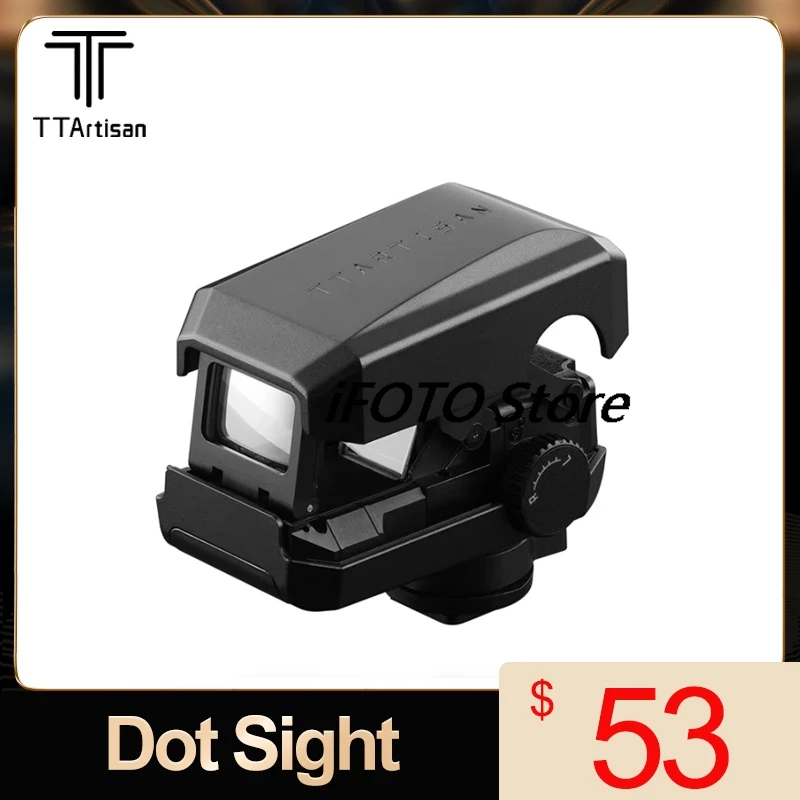 

TTArtisan Dot Sight for Telephoto Lens Photography Accessories with Cold Shoe Mount Locking Design without Battery