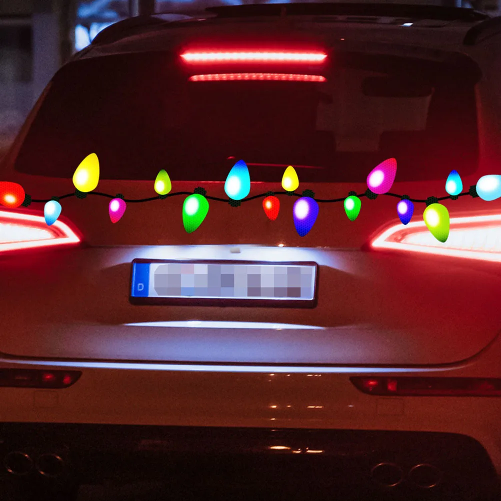 

1Set Magnetic Reflective Stickers Honeycomb Technology High Visibility for Cars Rain Snow Wind Resistant Outdoor Decor