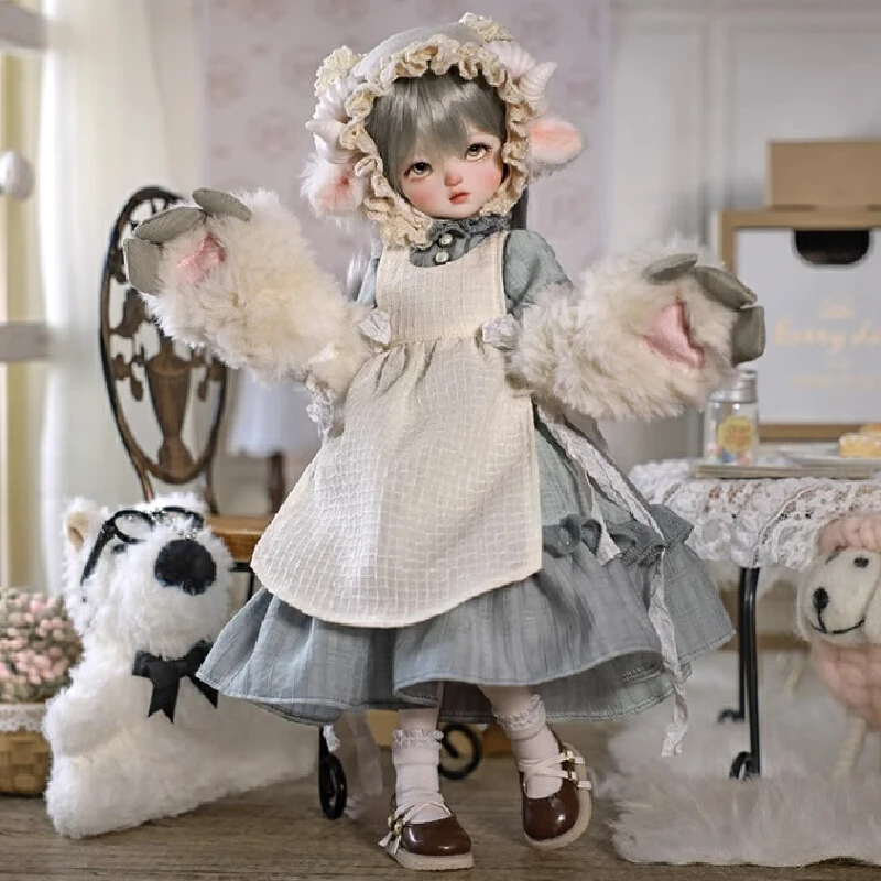 Echte 1/6 Bjd Puppe Süße Junge Mädchen Schäferin Pastoralismus Doubao Frühling Ausflug Spielzeug Hohe Qualität Ball Jointed Puppen Fullset
