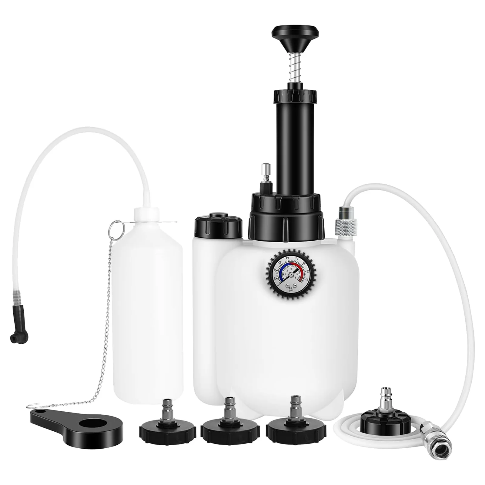 3L Vacuum Brake Fluid Bleeder Kit Car Manual Brake Pressure Pump Professional Pneumatic Brake Flush Machine for Automotive