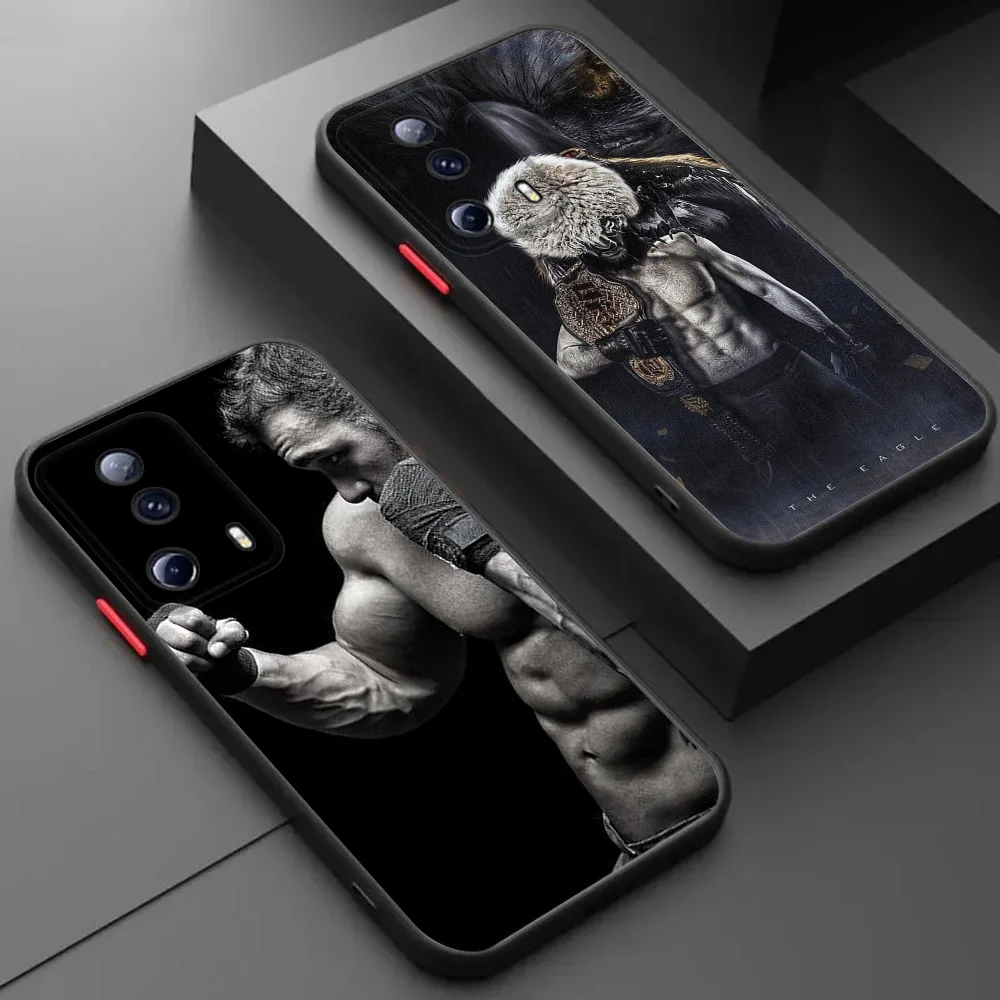 Skin Feel Translucent Phone Case For Redmi 9A Note 10 C 9 t 8 7 10a 10s A1 A2 9s Xiaomi 9T 10T KHabib Nurmagomedov Frosted Cover