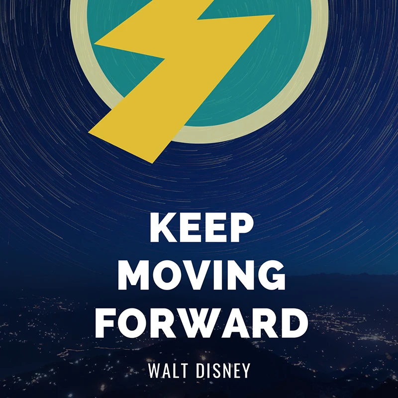 Keep Moving Forward Print Meet the Robinsons Walt Disney Quote Poster Famous American Animation Master Art Canvas Painting Decor