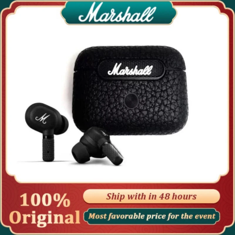 New MARSHALL MOTIF ANC True Wireless Bluetooth 5.2 Headphones Active Noise Cancelling Headphones in-ear Waterproof Headset