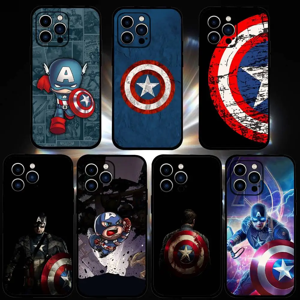 Klassische Filme Captain America Handyhülle für iPhone 17/16/15/13/14 Pro Max/ 11Plus/X/Xr/Xs Max/12mini
