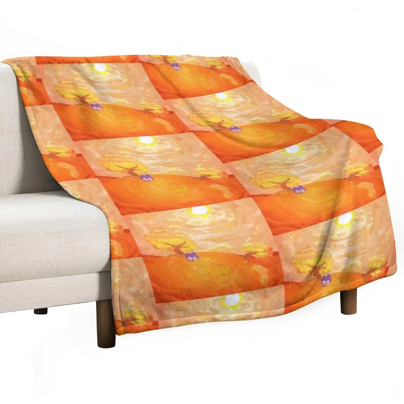 

Four and X Lava Throw Blanket Faux Fur Soft Warm Blanket for Bed