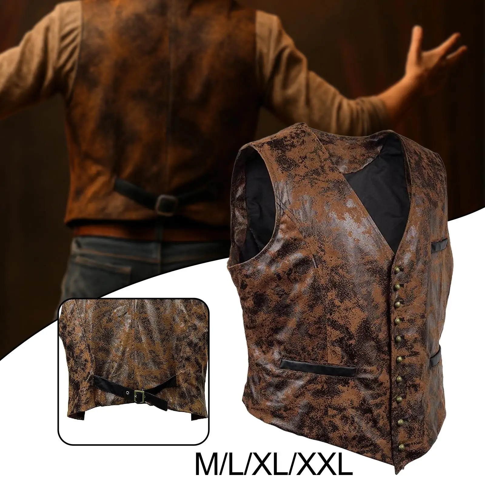 Steampunk cintura casaco colete foto prop design retro roupa de dança para carnavais fontes de festa ano novo vestir-se desempenho de palco