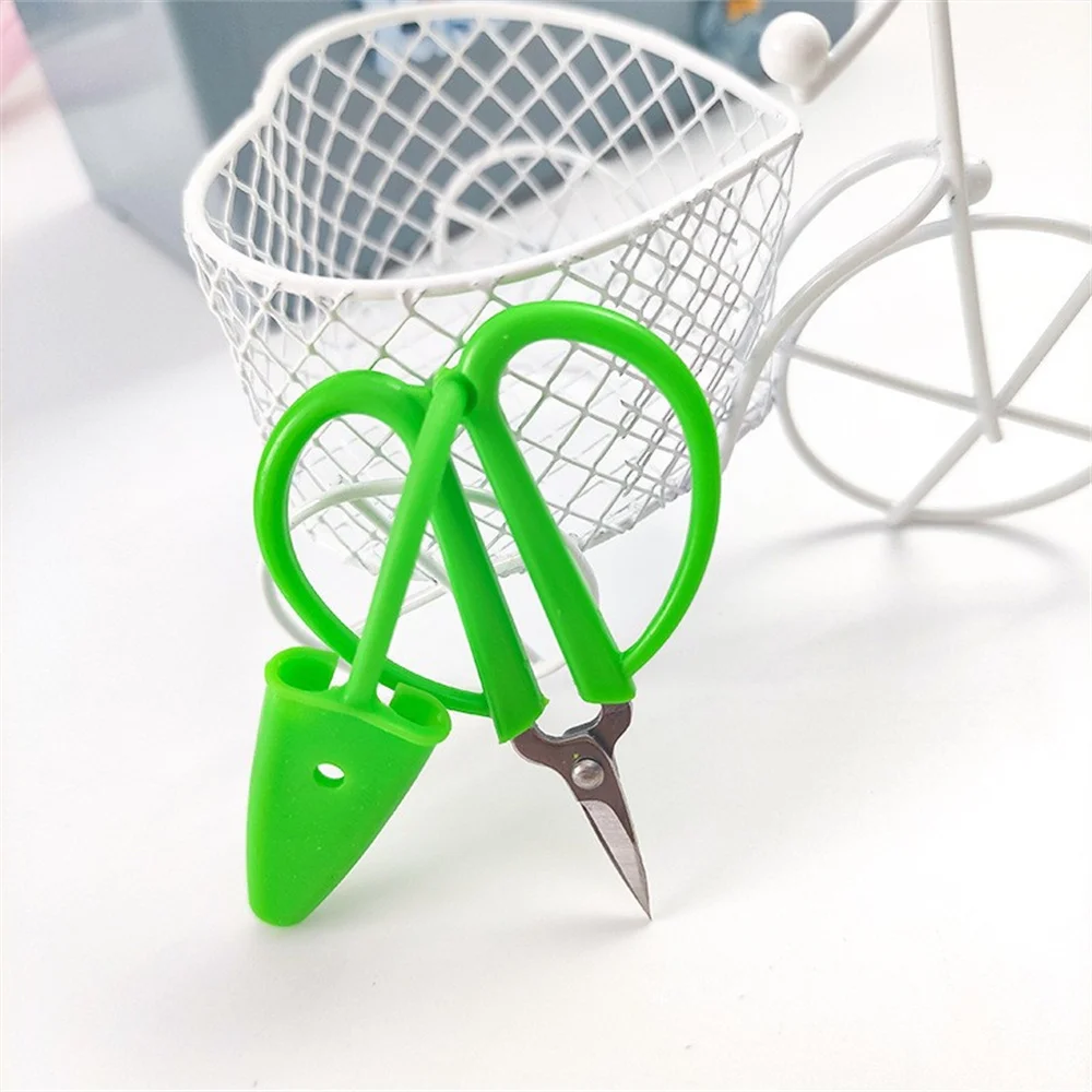 Candy Color Safety Scissors Small Scissors Stationery Kids Diy Paper Cutter Hand Making Tool Thread Scissors Embroidery Scissors