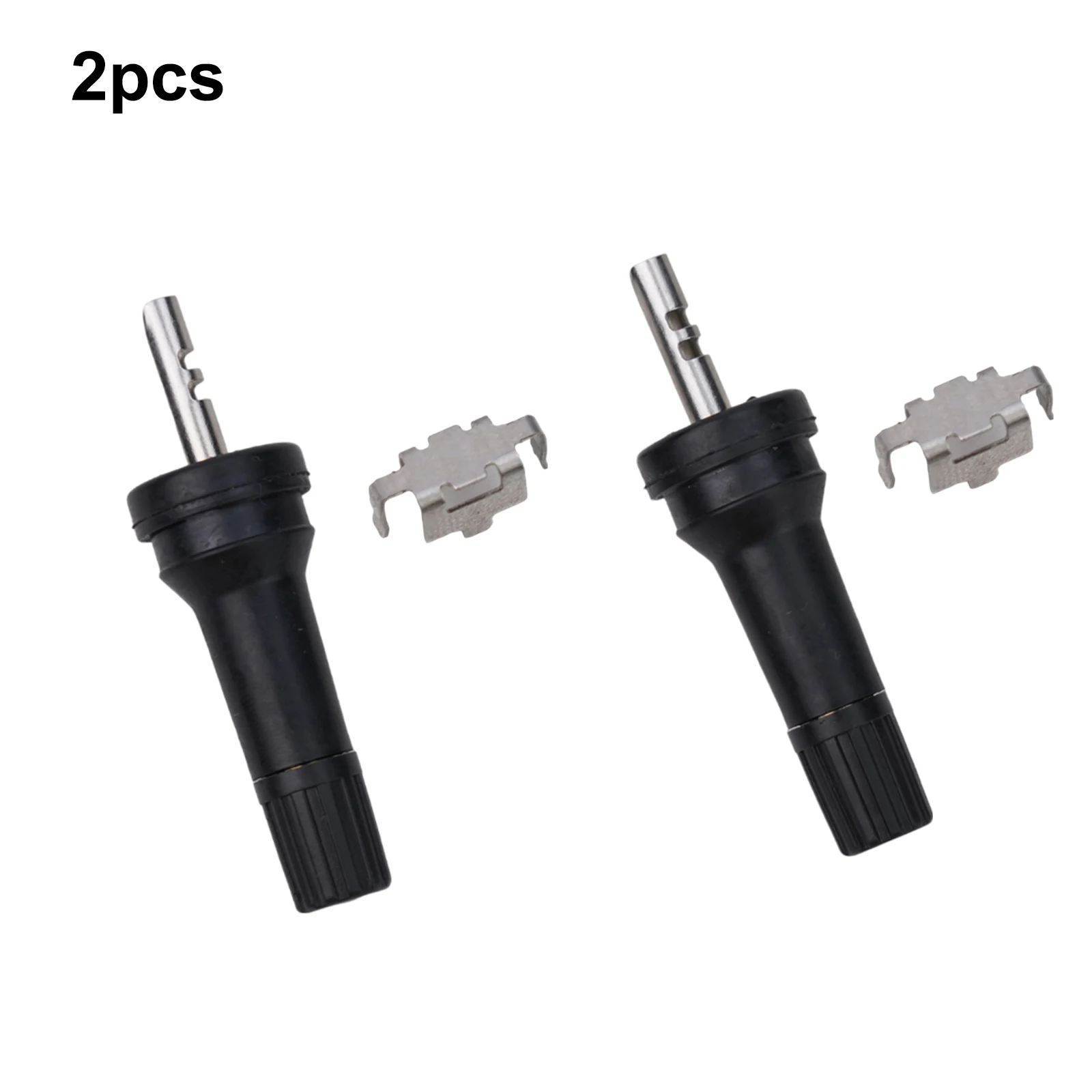 2pcs TPMS Tire Pressure Sensor Valve Stem Service Kit For Cars Motorcycle 11.5mm Black Auto Acesssories  Vehicles