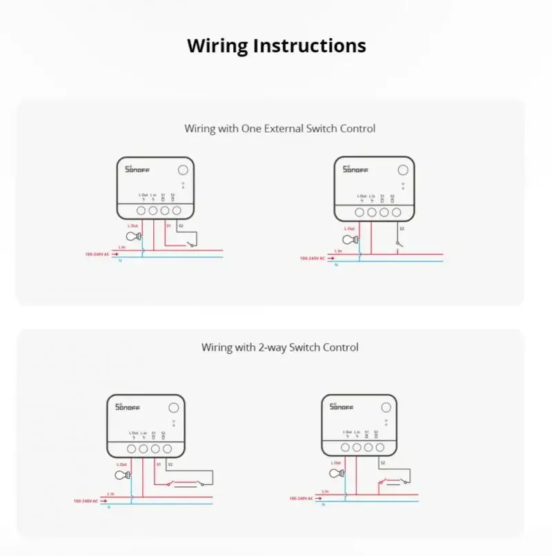 НОВЫЙ 1-25 шт. умный переключатель SONOFF ZBMINI-L2, нейтральный провод не требуется, 2-позиционный модульный переключатель «сделай сам», работает с Alexa Google Home Assistant