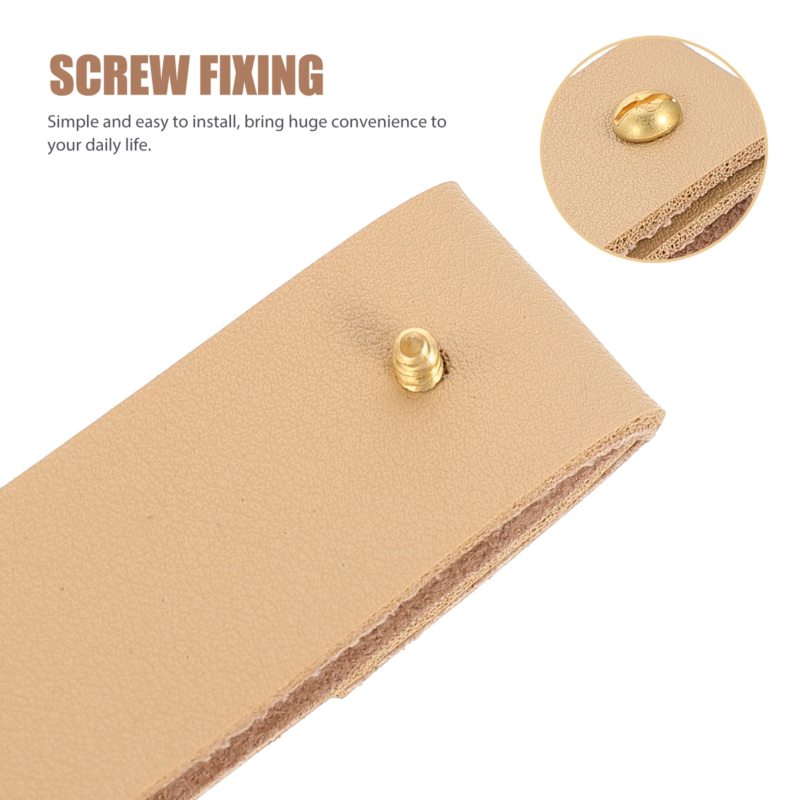 

Durable Pu Brass Towel Ring Wall Mounted Holder For Bathroom Kitchen Home Towel Storage Hanger Reliable Household Accessory