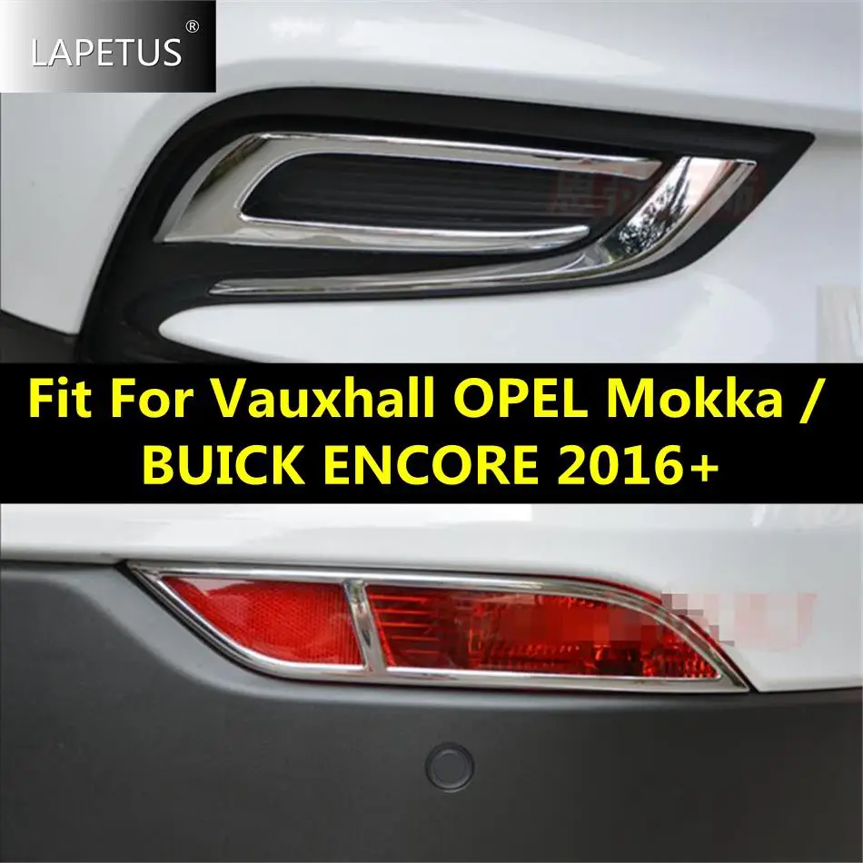 Car Accessories Front / Rear Bumper Fog Lights Decor Cover Trim For Vauxhall OPEL Mokka / BUICK ENCORE 2016 - 2019 ABS Chrome