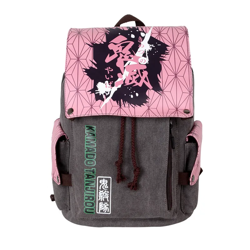 Anime Devil Hunter Schoolbag para Meninos e Meninas, Agatsuma, Zenitsu Bolsas, Cosplay Mochila, Viagem, Casual Bolsa de Ombro, Presente Estudantil