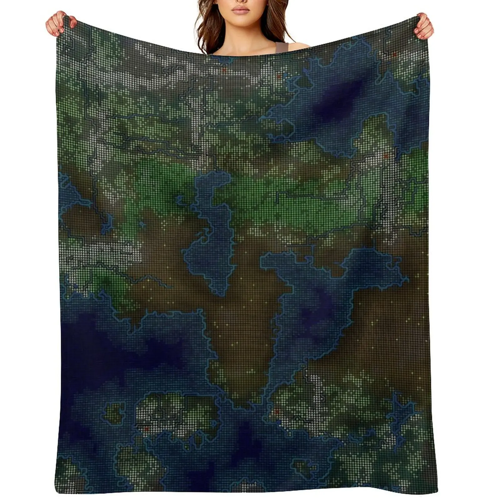 عالم القزم في Super Ultra 4K HD ASCII رمي بطانية أريكة سرير بطانيات ثقيلة مخصصة سياحية #2