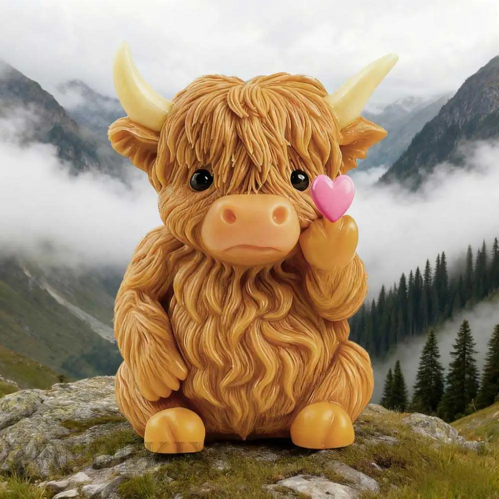 

3D силиконовая форма для коровы, стоячей горы, милые фермерские животные, сделай сам, ручная работа, форма для литья из смолы, изготовление ювелирных изделий