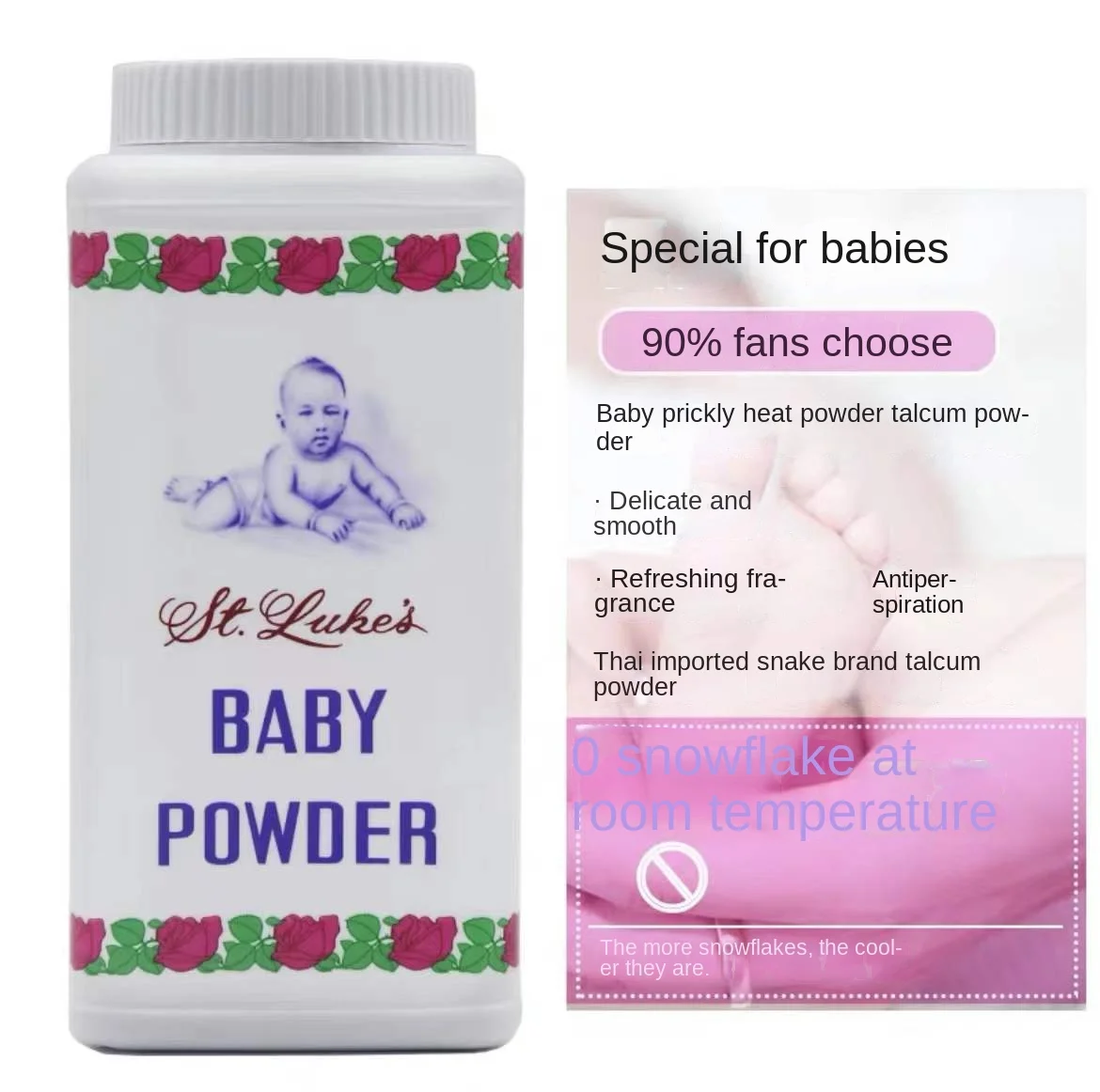 Thailand SNAKE  Snake-Away Powder Talcum Powder Talcum Powder Children Adult Male and Female Antiperspirant 140G Baby Model