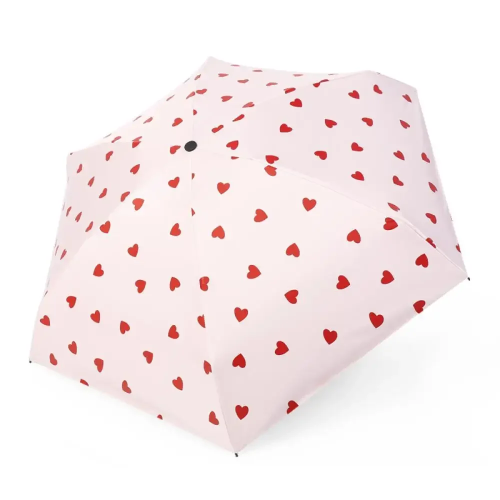 5-Fold Tiny Purse Parasol Slim Auto-Open Handy Sun Shield Women\'s Gear Compact Brolly Light Pocket Umbrella UV-Block Accessory