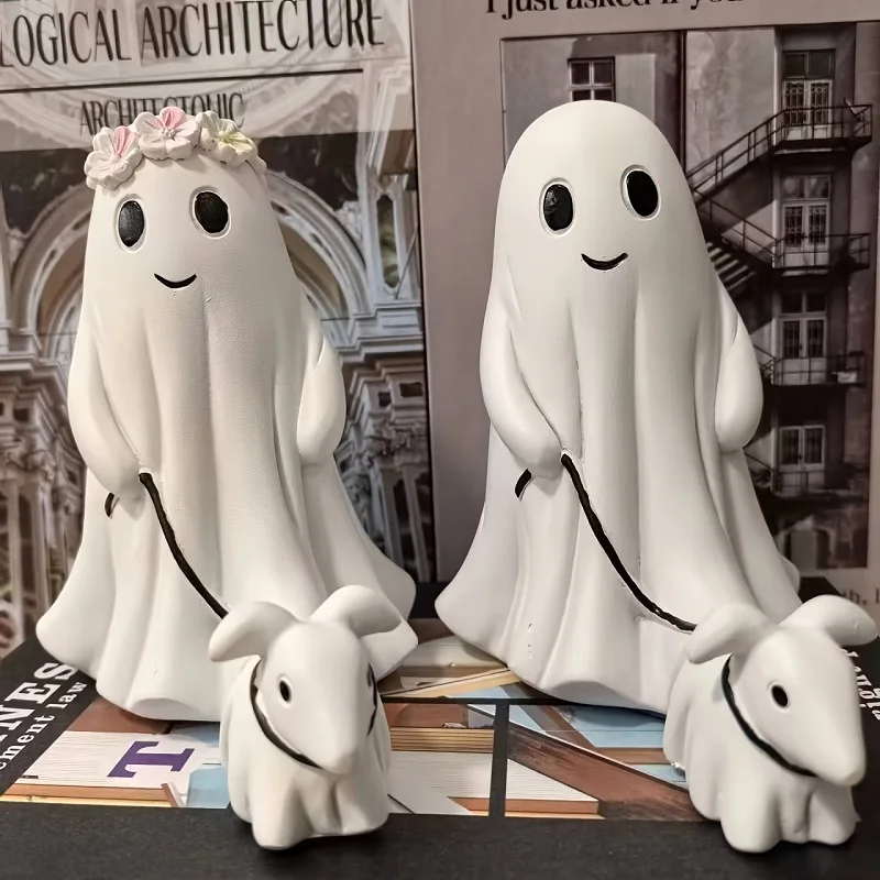 

Новинка 2024 года, статуя собаки из смолы для Хэллоуина, страшное оформление комнаты, подарок на Хэллоуин