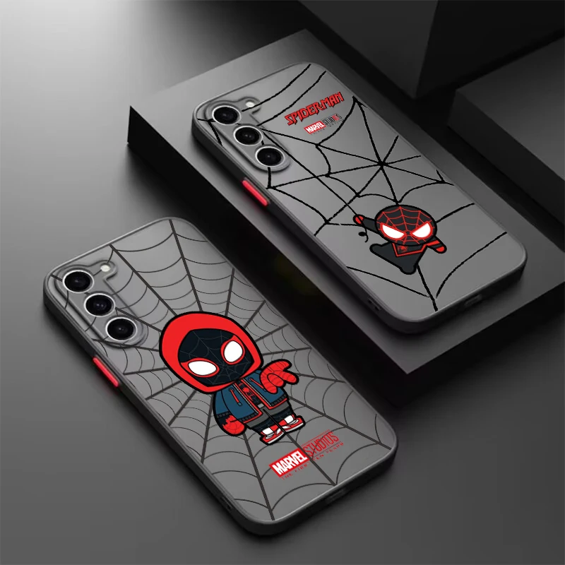 

Marvel Cartoon Cool Cute Frosted Translucent For Samsung Galaxy S24 S23 S22 S21 S20 FE S10 S9 S8 Plus Ultra Pro 5G Cover