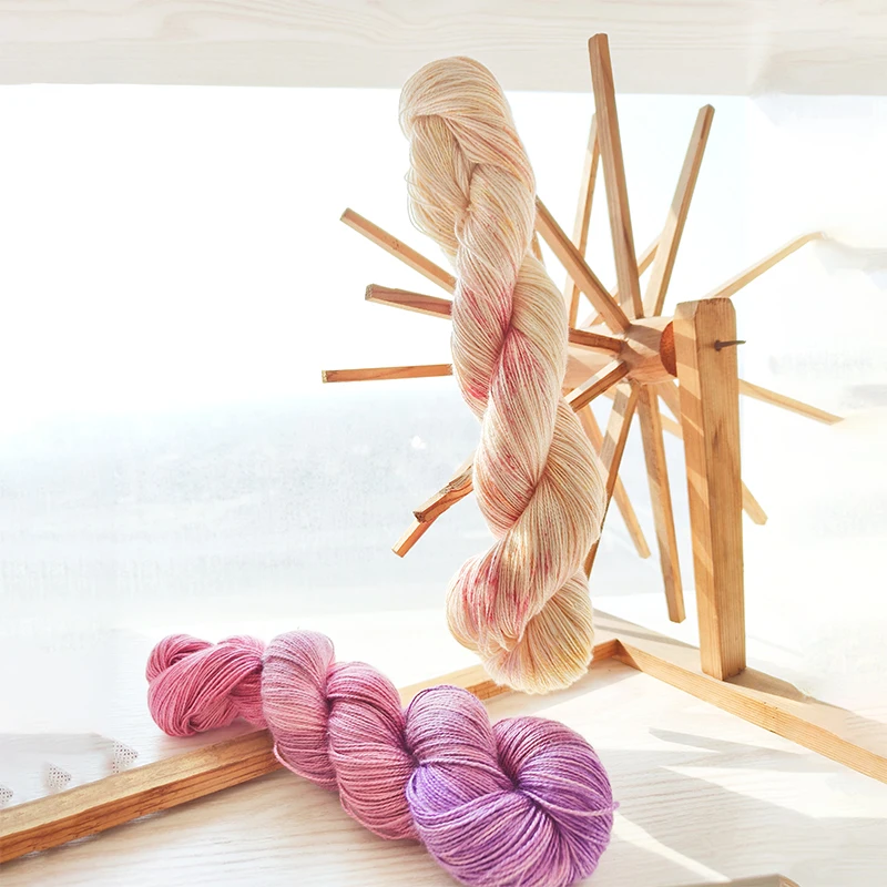 1 piece 50g Handpainted Lotus Yarns Silk 8 Soft Shiny Lace Weight Yarn, Cool and Skin Friendly Summer Yarn
