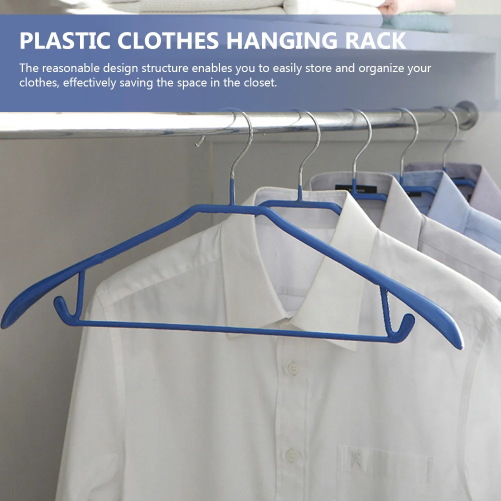 

5Pcs Traceless Clothes Hanger Widened Sturdy Plastic Hangers Anti-Skid Coat Hangers for Suits Jackets Skirts Household Closet