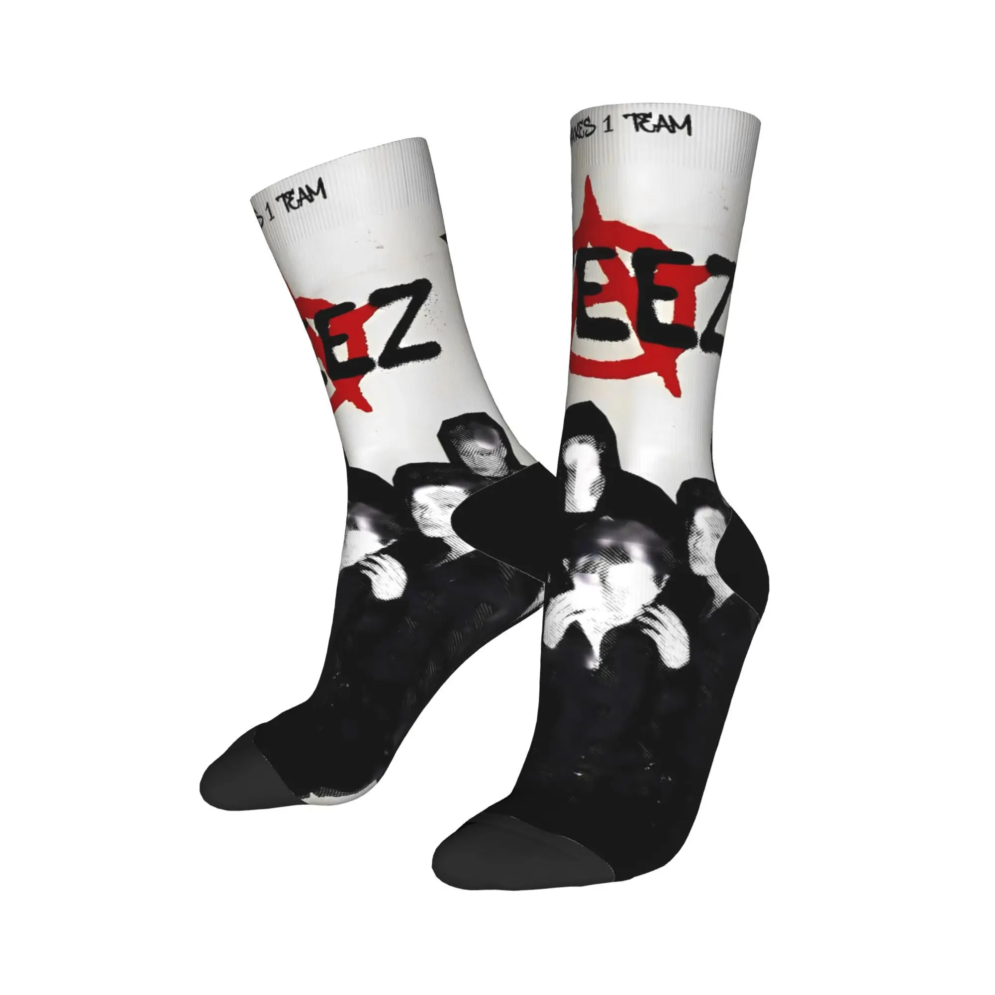 Kpop Ateez Band Stockings  Printed Kawaii Socks Spring Anti Skid Socks Couple Cycling Comfortable Socks