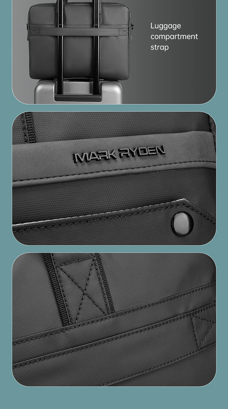 Mark Ryden 14 15.6 inch Handbag Man Case Notebook 2-Way Water Repellent Laptop HandBag