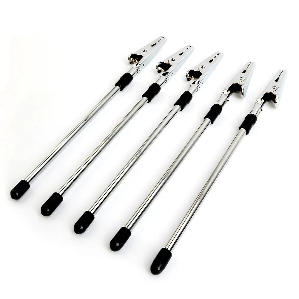 5Pcs Strong Metal Desk Clips Stylish Note Holder Photo Display Hanger Postcard Message Folder Card Organizer for Home Office