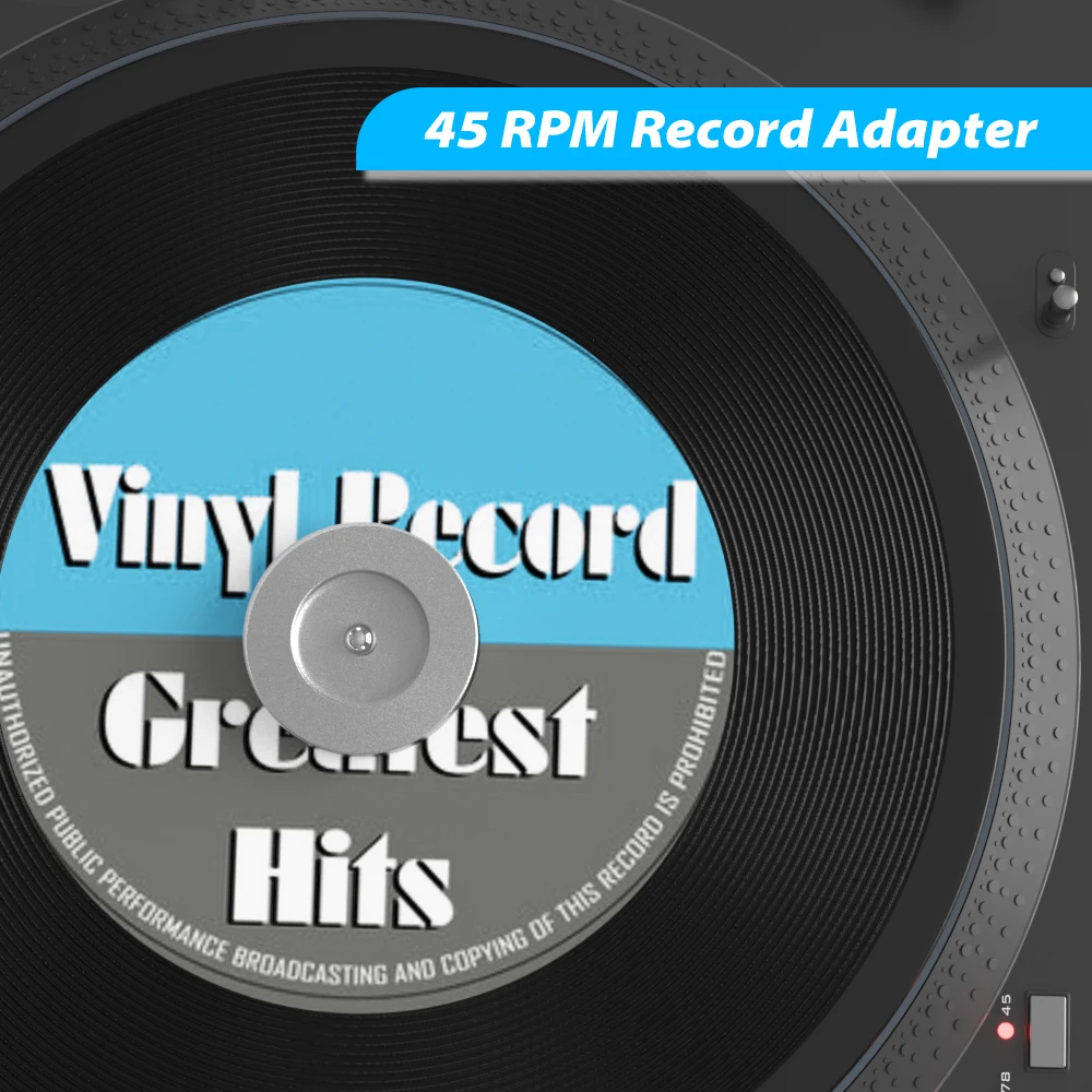 7 Inch EP Vinyl Record 45 RPM Adapter Record Turntables Player Accessories Center Adapter