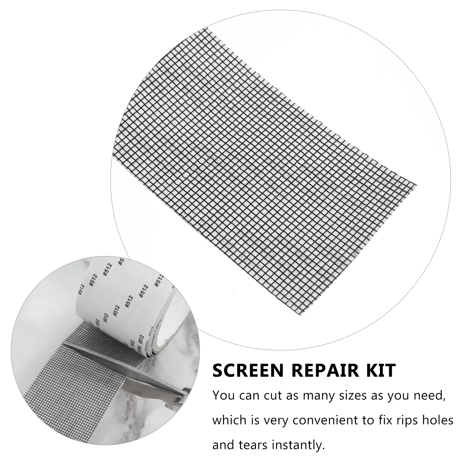

1 Roll Pvc Screen Repair Tape Strong Adhesive Tear Resistant Durable Fix Rips Holes Instantly Breathable Screen Patch For Window