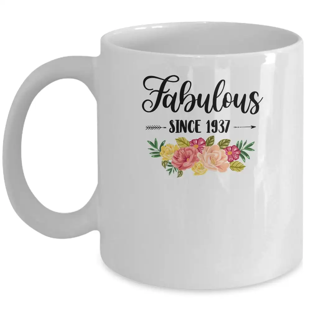 

84th Birthday Gifts Women 84 Year Old Coffee Mug Ceramic Cups Creative Cup Cute Mugs Personalized Gifts for Her Women Mother