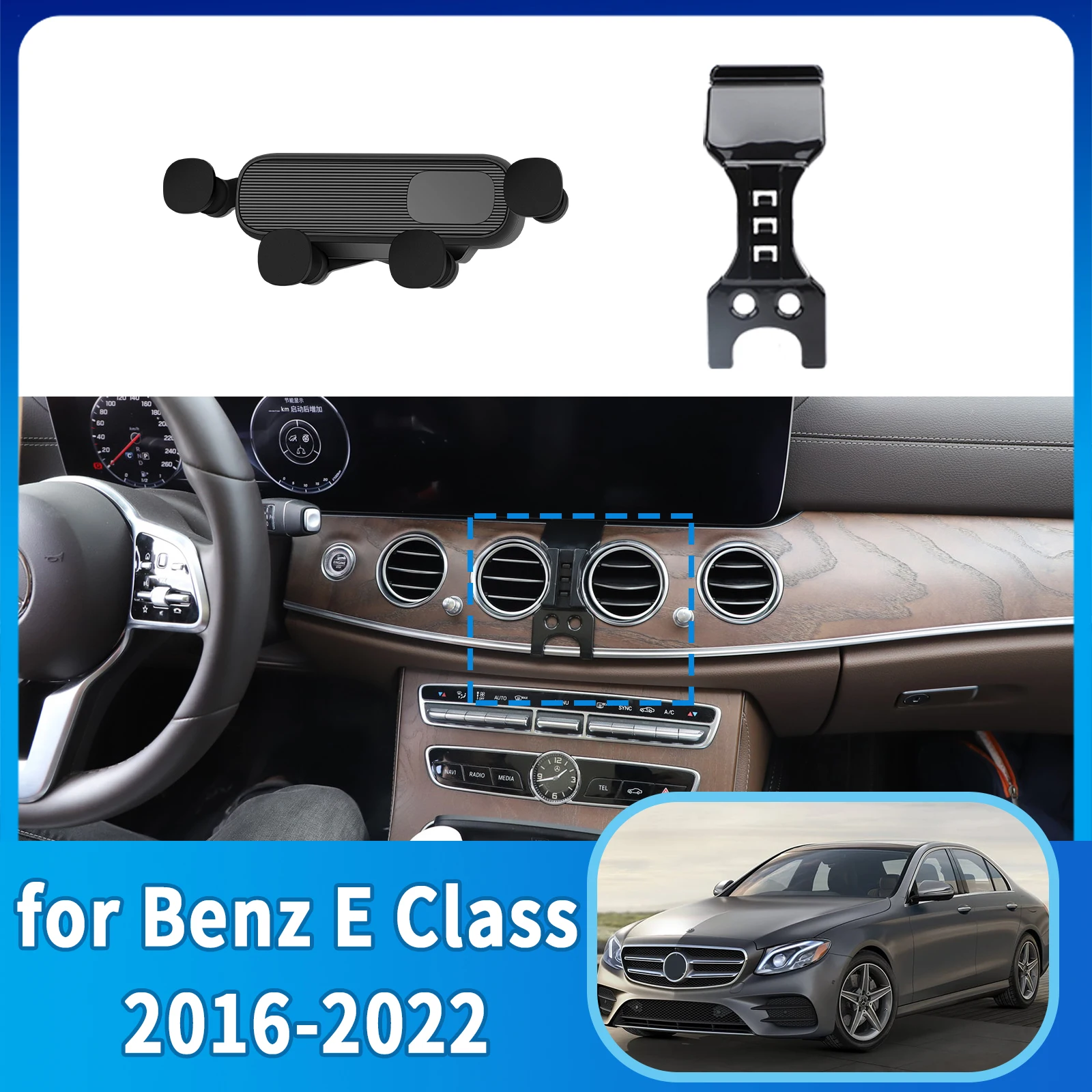 

GPS Bracket Car Mobile Phone Holder for Mercedes Benz E Class W213 2016~2022 Navigation Stand Auto Accessories