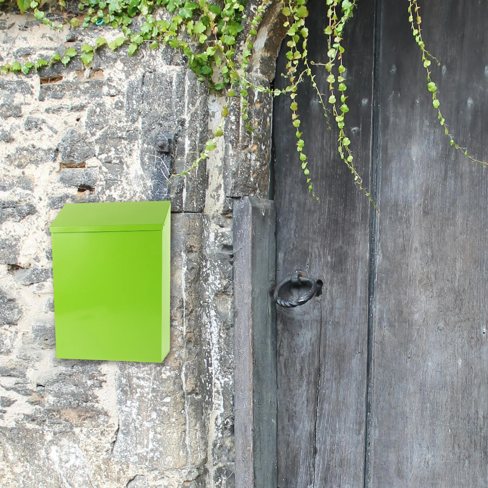 

Wall Mounted Suggestion Iron Mailbox For Home Office Classroom Drop Box Safe Letters Small Items Vintage Metal Decorative