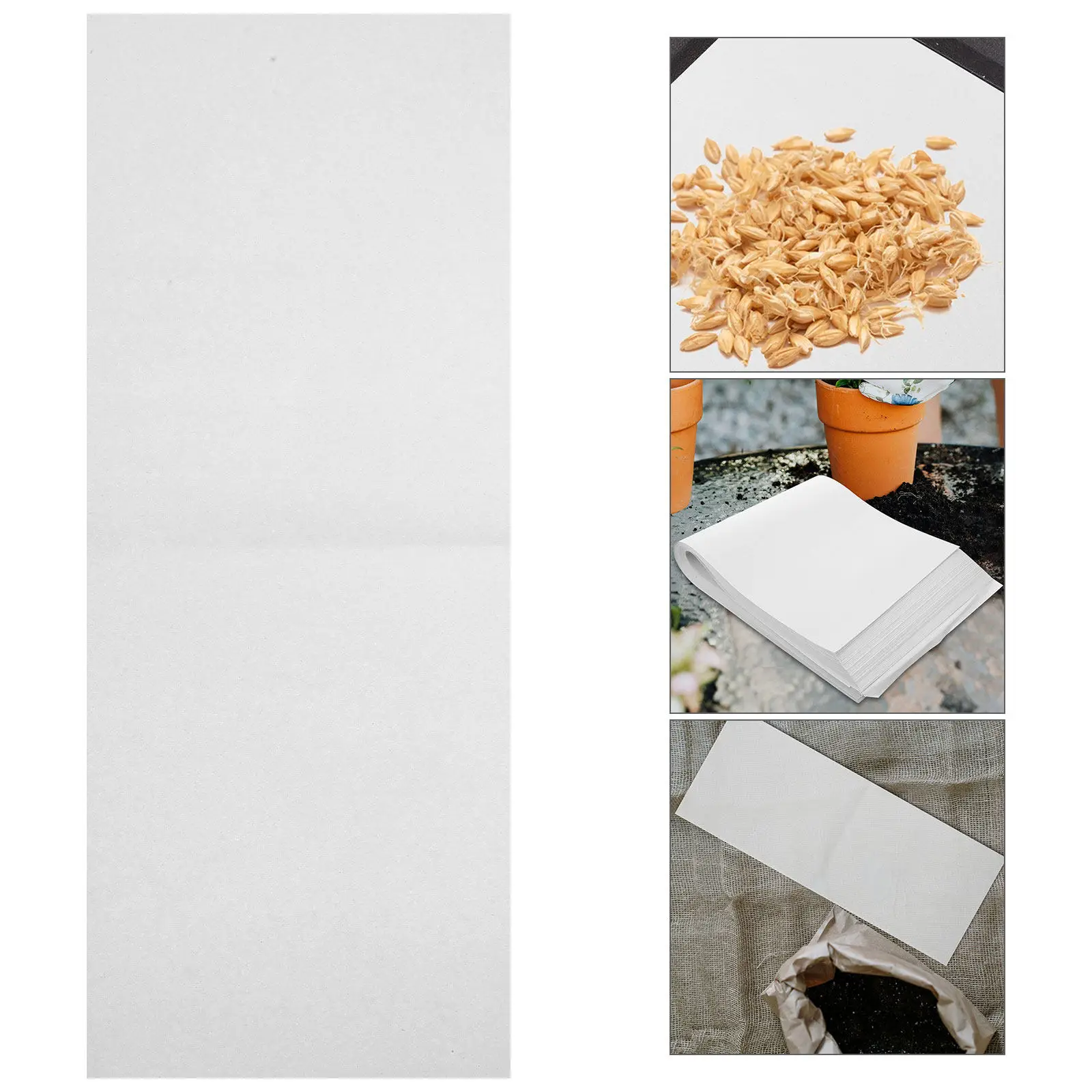 100Pcs Germinating Paper Moisture Retaining Leak-Proof Sprout Sheet 52.5x21cm Planting Paper for Sprouts Microgreens Farm Garden