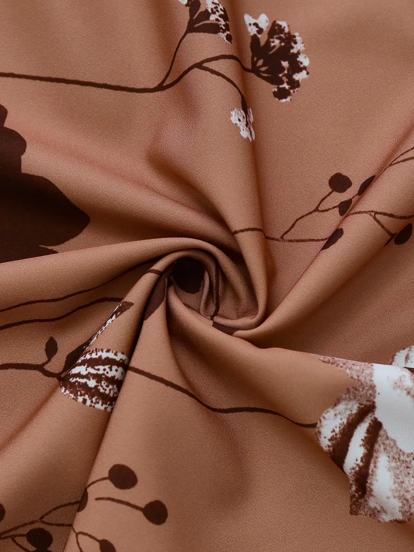 

Летний винтажный коричневый сарафан из шифона с цветочным принтом и кардиганом для женщин