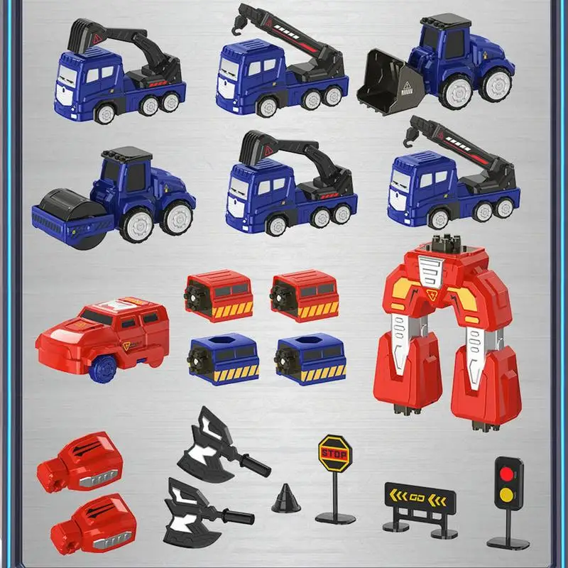 Robot transformateur, jouet d'action, jeu éducatif interactif et amusant pour garçons et filles, jeu pour enfants, fête de noël