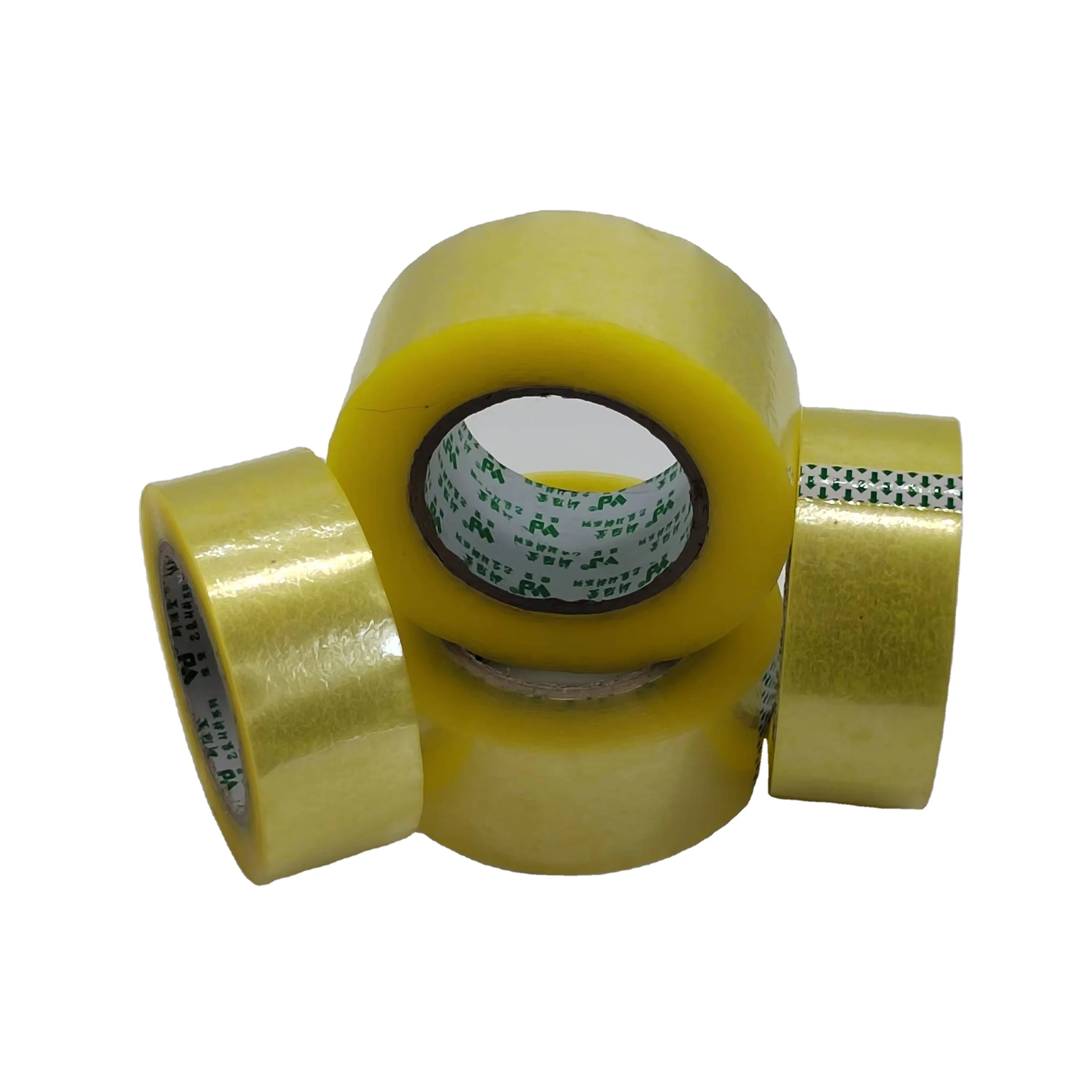 72rolls Transparent Yellow, Transparent White Tape for Express Packaging of Large Rolls and Thick Box Sealing 18mm * 100M