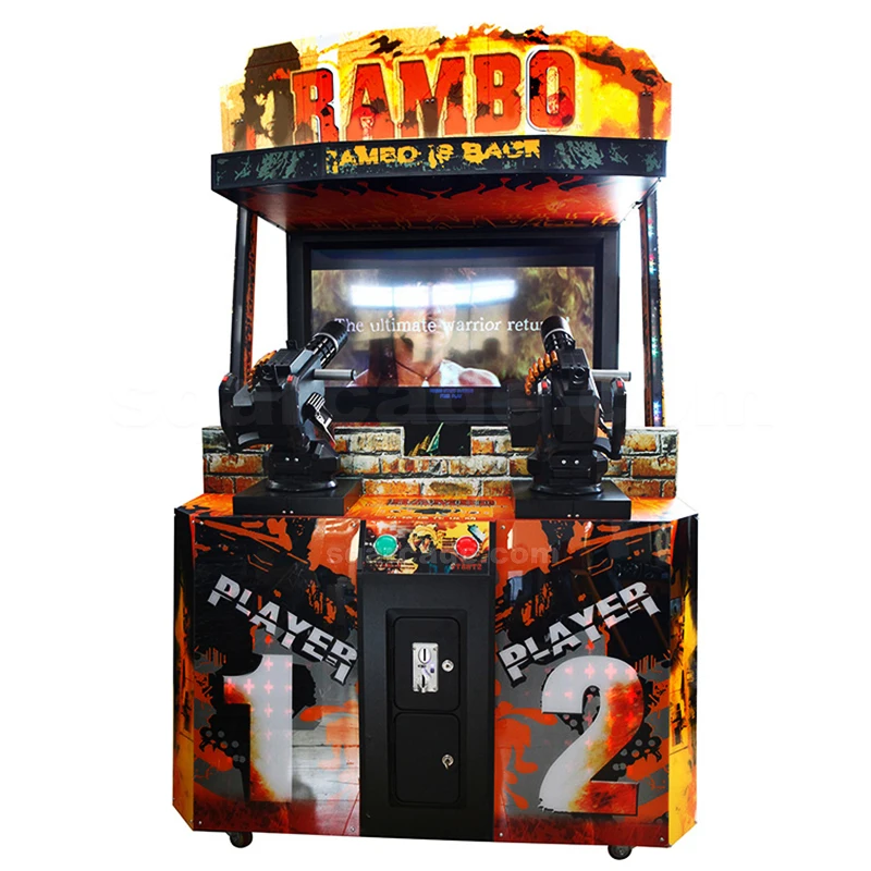 Rambo gun shooting simulator, máquina de Juego arcade que funciona con monedas, LCD, 55 pulgadas, a la venta