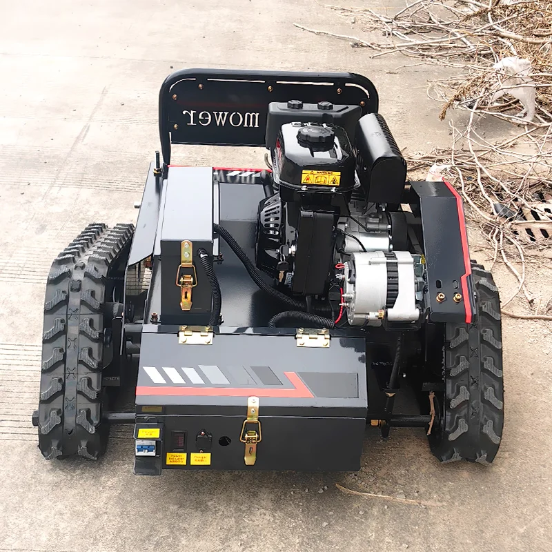Customized  Factory Sales Grass Cutting Self-propelled Robot Automatic Remote Control Crawler Lawn Mower Manufacturers