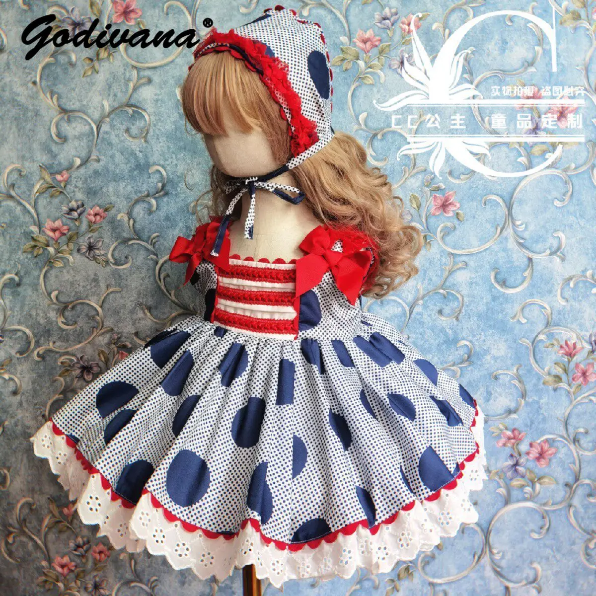 2026 New Summer Baby Girls Cute Spanish Court Princess Lolita Dress Kids Sleeveless Lace Trim High Waist Bow Birthday Ball Gown